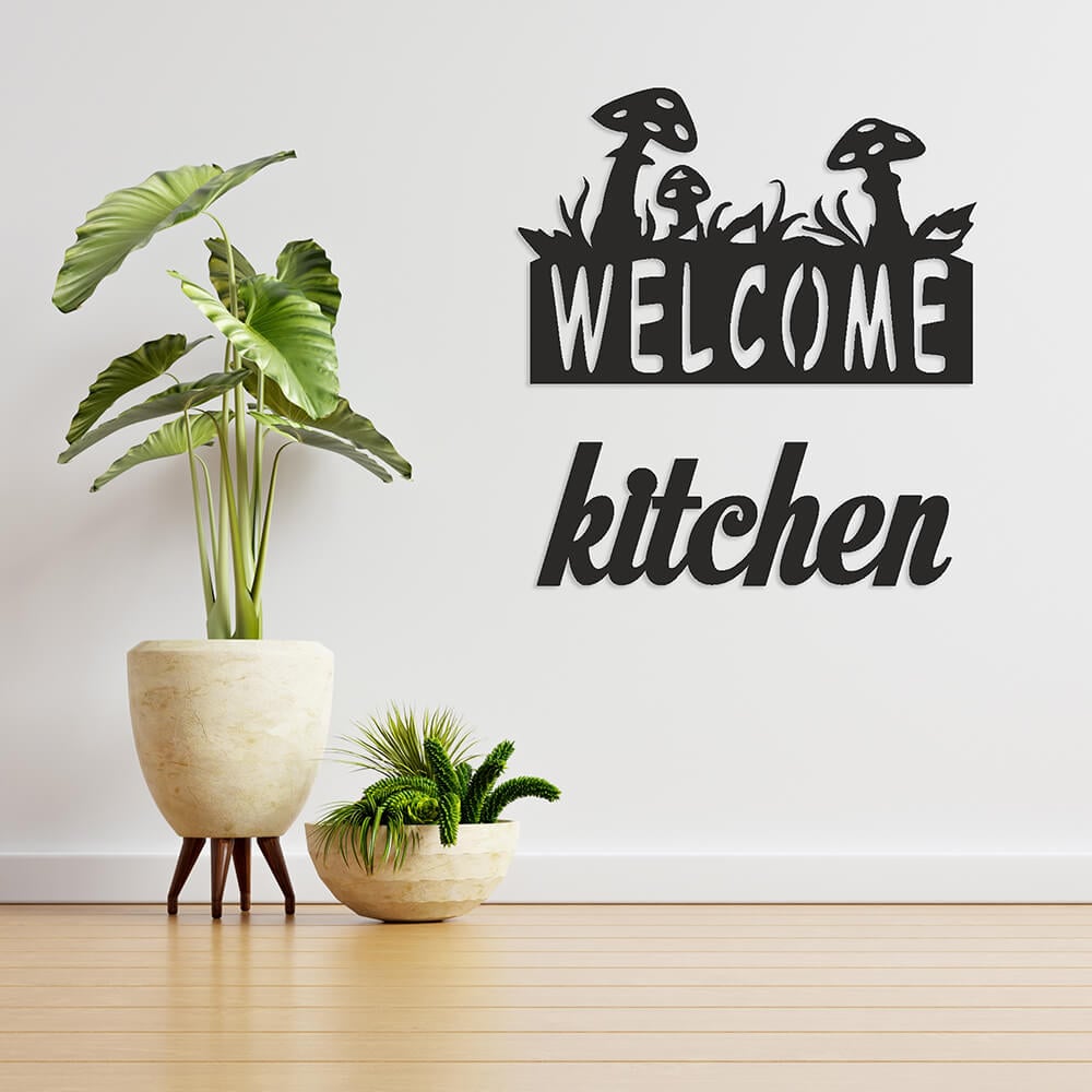 MDF Tablo Dekoratif Welcome Kitchen | Ev Dekorasyon - Duvar Dekorasyonu