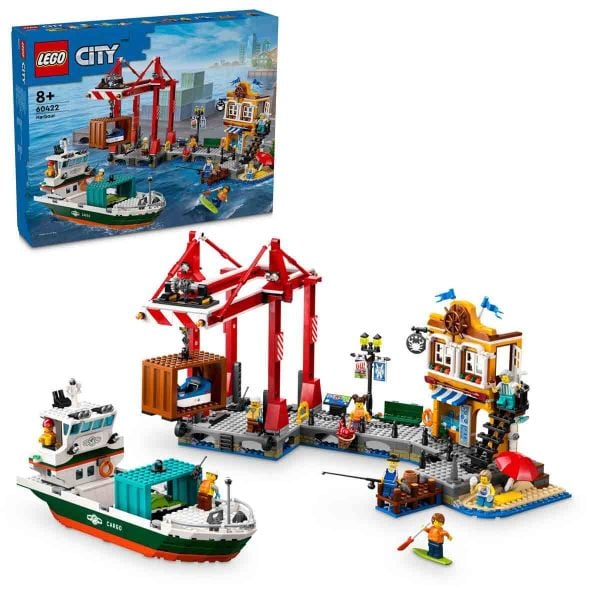 LEGO City Yük Gemili Liman LCT-60422 Yapım Oyuncak Seti
