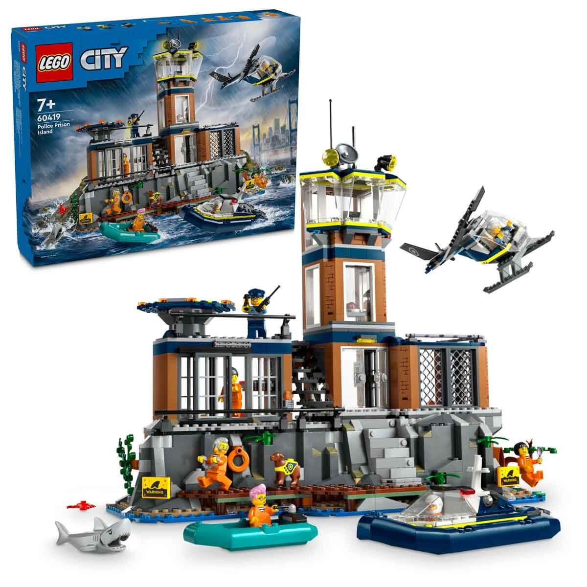 LEGO City Polis Hapishane Adası LCT-60419 Yapım Oyuncak Seti
