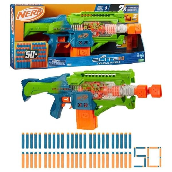 Nerf Elite 2.0 Double Punch Sünger Atan Silah F6363
