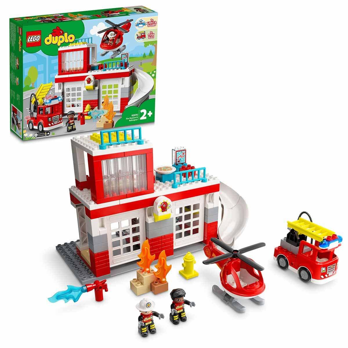LEGO DUPLO İtfaiye Merkezi ve Helikopter LDP-10970 Oyuncak Seti