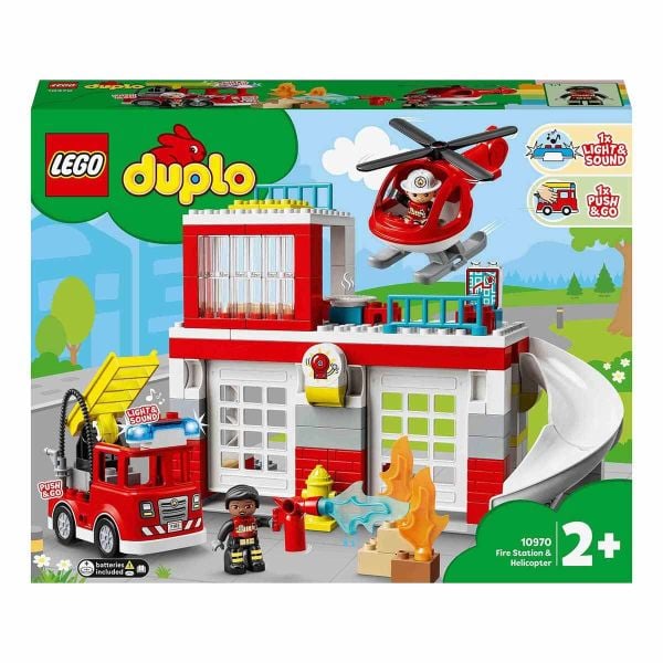 LEGO DUPLO İtfaiye Merkezi ve Helikopter LDP-10970 Oyuncak Seti