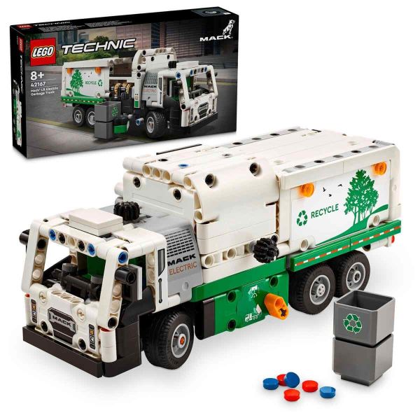 LEGO Technic Mack LR Elektrikli Çöp Kamyonu LTC-42167 Oyuncak