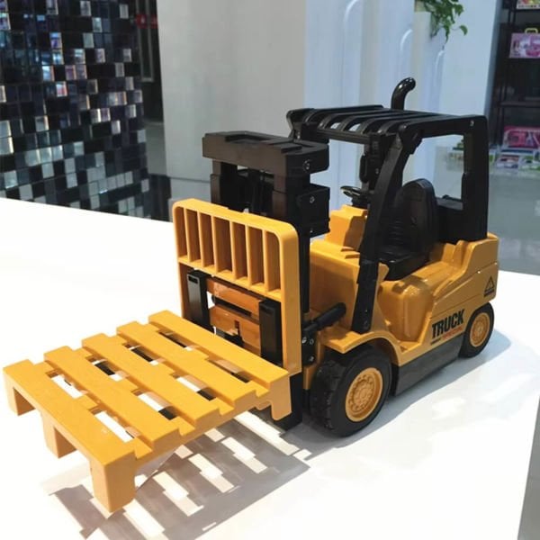 Uzaktan Kumandalı Oyuncak Forklift Sesli ve Işıklı İş Makinesi XM-6833L