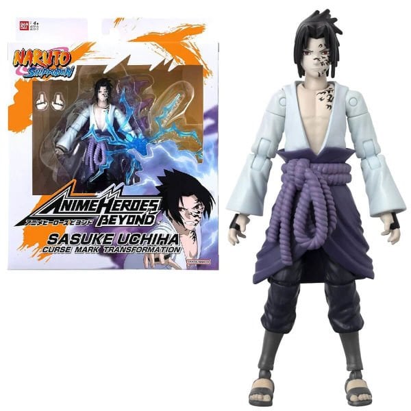 Bandai 16 cm Anime Heroes Naruto Sasuke Uchiha Oyuncak Figür Seti ADR-37712