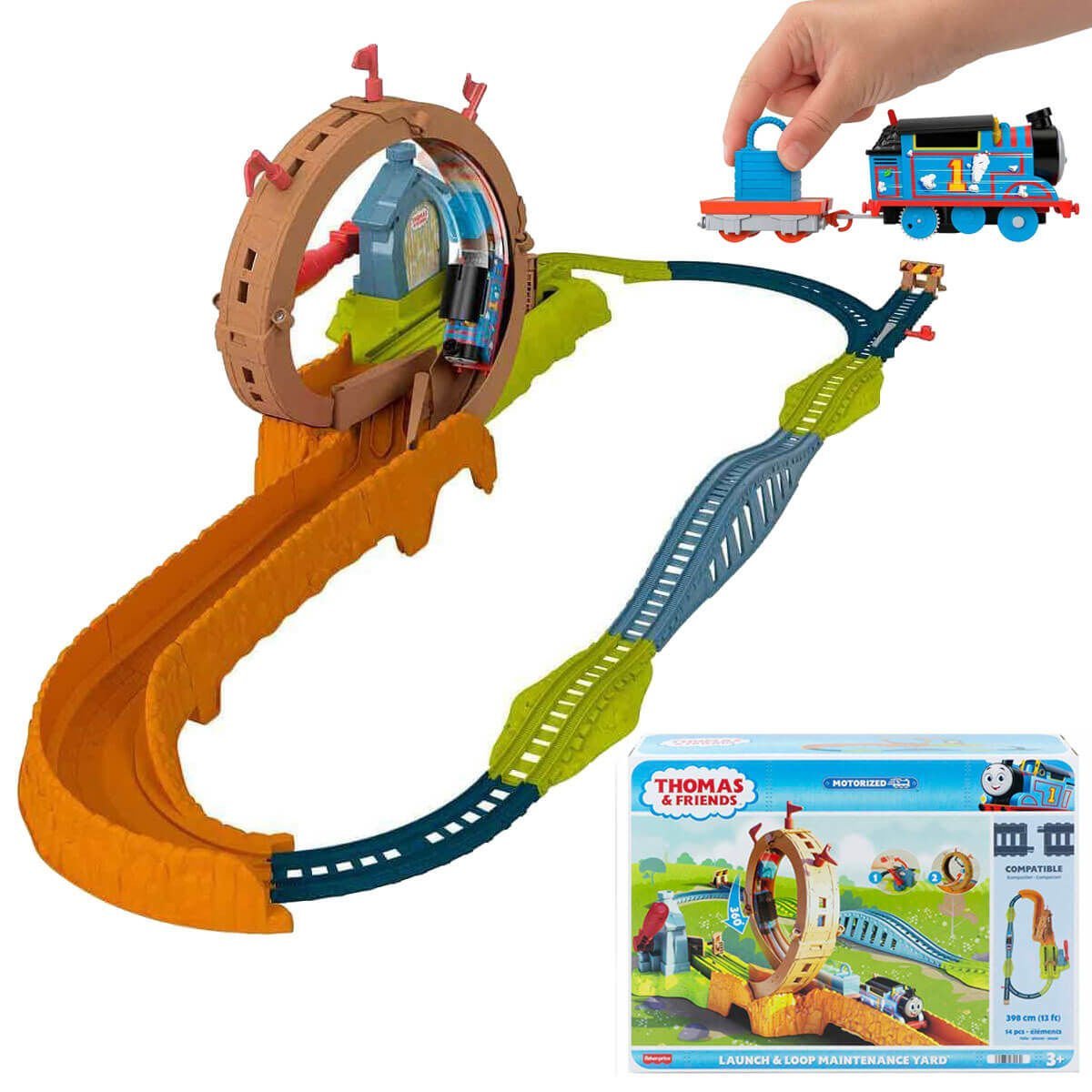 Thomas Ve Arkadaşları Çemberde Dönüş Eğlencesi Oyuncak Tren Seti HJL20