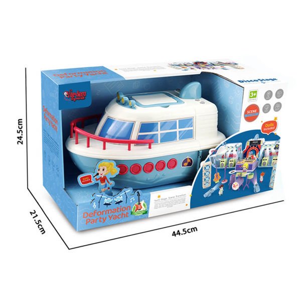 Sesli Aksesuarlı Açılıp Katlanabilir Oyuncak Parti Teknesi GB0512