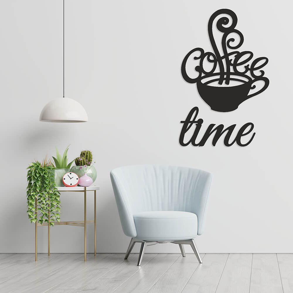 MDF Tablo Dekoratif Coffee Time 1 | Ev Dekorasyonu - Duvar Dekorasyonu