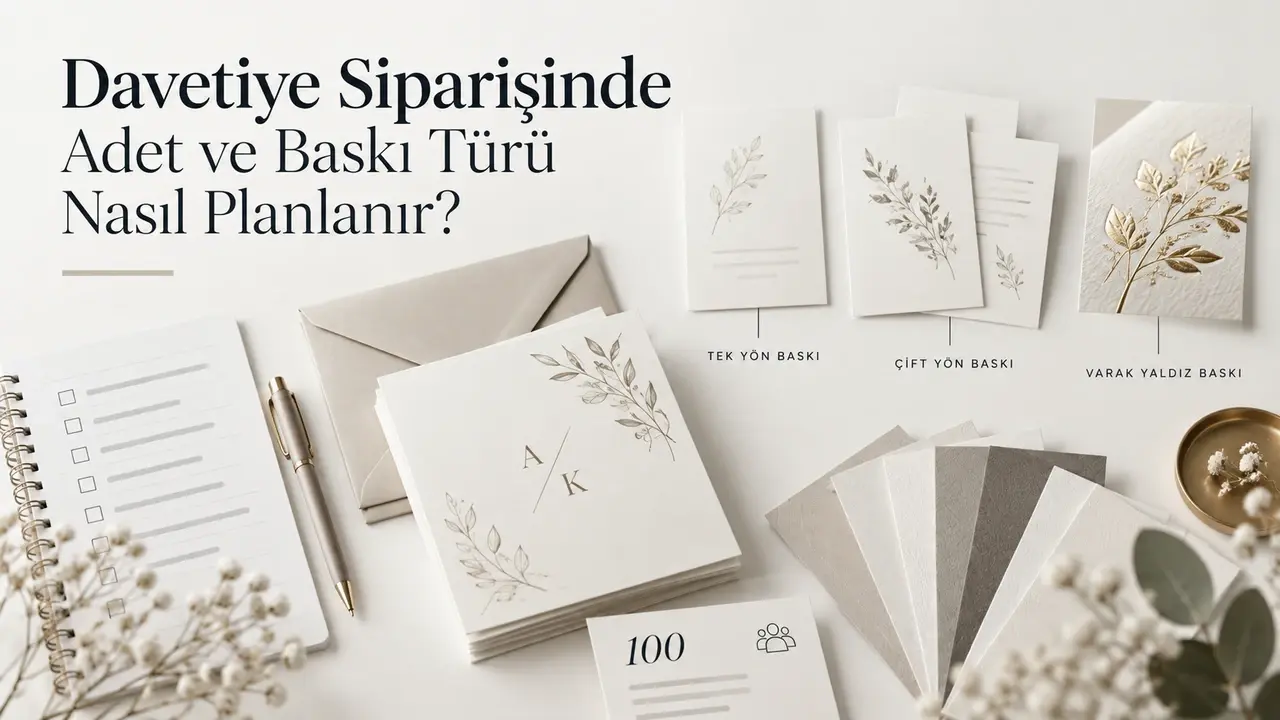 Davetiye Siparişinde Adet ve Baskı Türü Nasıl Planlanır?