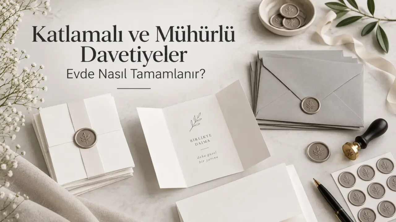 Katlamalı ve Mühürlü Davetiyeler Evde Nasıl Tamamlanır?