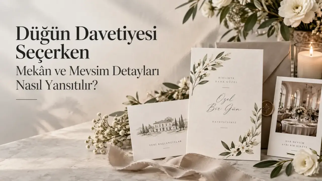 Düğün Davetiyesi Seçerken Mekân ve Mevsim Detayları Nasıl Yansıtılır?
