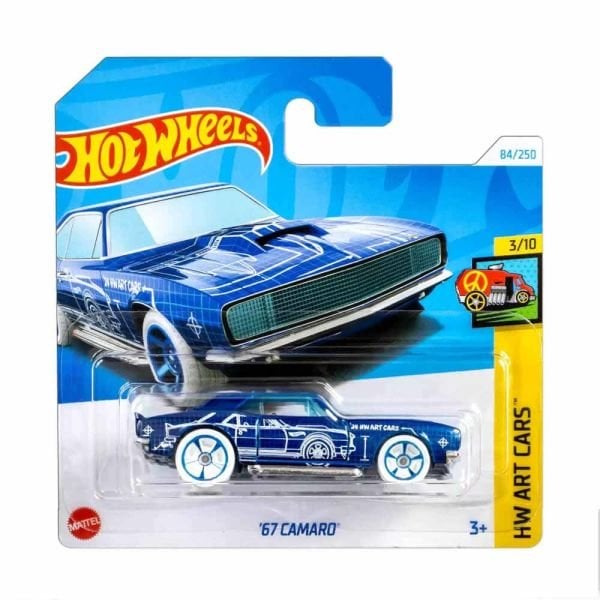 Hot Wheels HW Art Cars 67 Camaro Model Araba