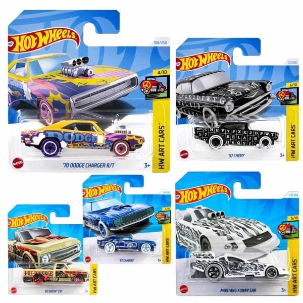 Hot Wheels HW Art Cars Mustang Funny Car Model Araba