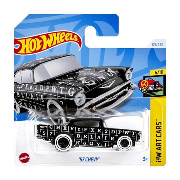 Hot Wheels HW Art Cars 57 Chevy Model Araba