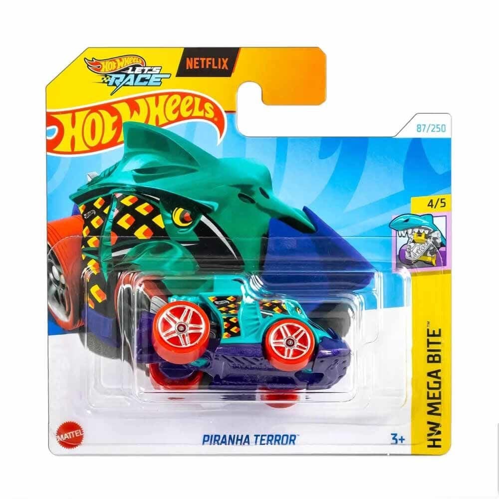 Hot Wheels Let's Rece Netflix HW Mega Bite Piranha Terror