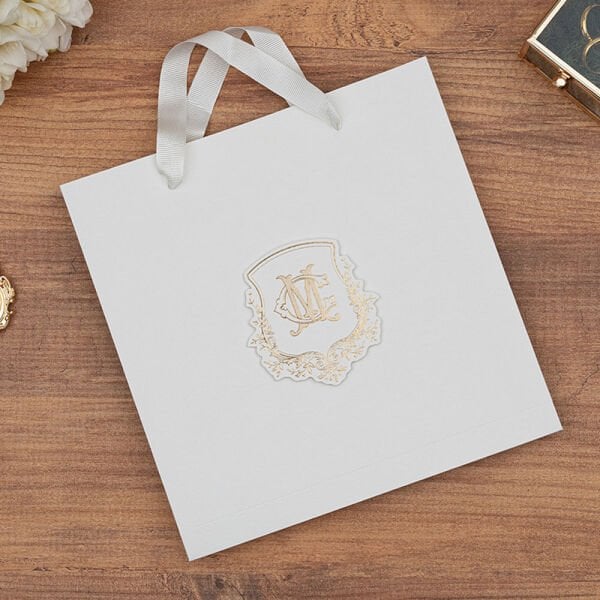 Düğün Davetiyesi Er-505109 | Çantalı Zarflı Karton Mühürlü Kalın Lüks Davetiye