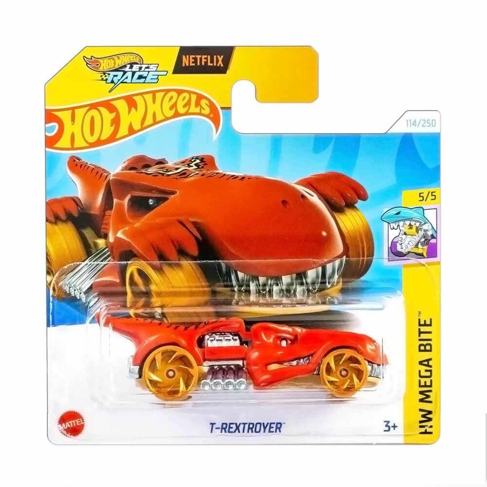 Hot Wheels Let's Rece Netflix HW Mega Bite T-Rextroyer