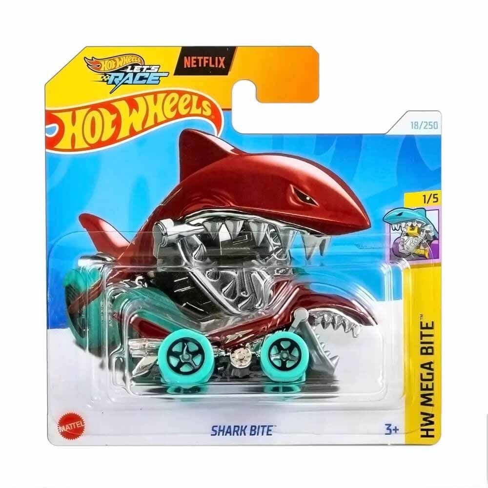 Hot Wheels Let's Rece Netflix HW Mega Bite Shark Bite