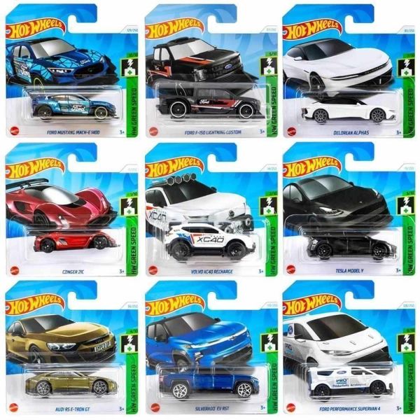 Hot Wheels Tesla Model Y HW Green Speed
