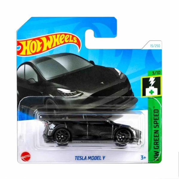 Hot Wheels Tesla Model Y HW Green Speed