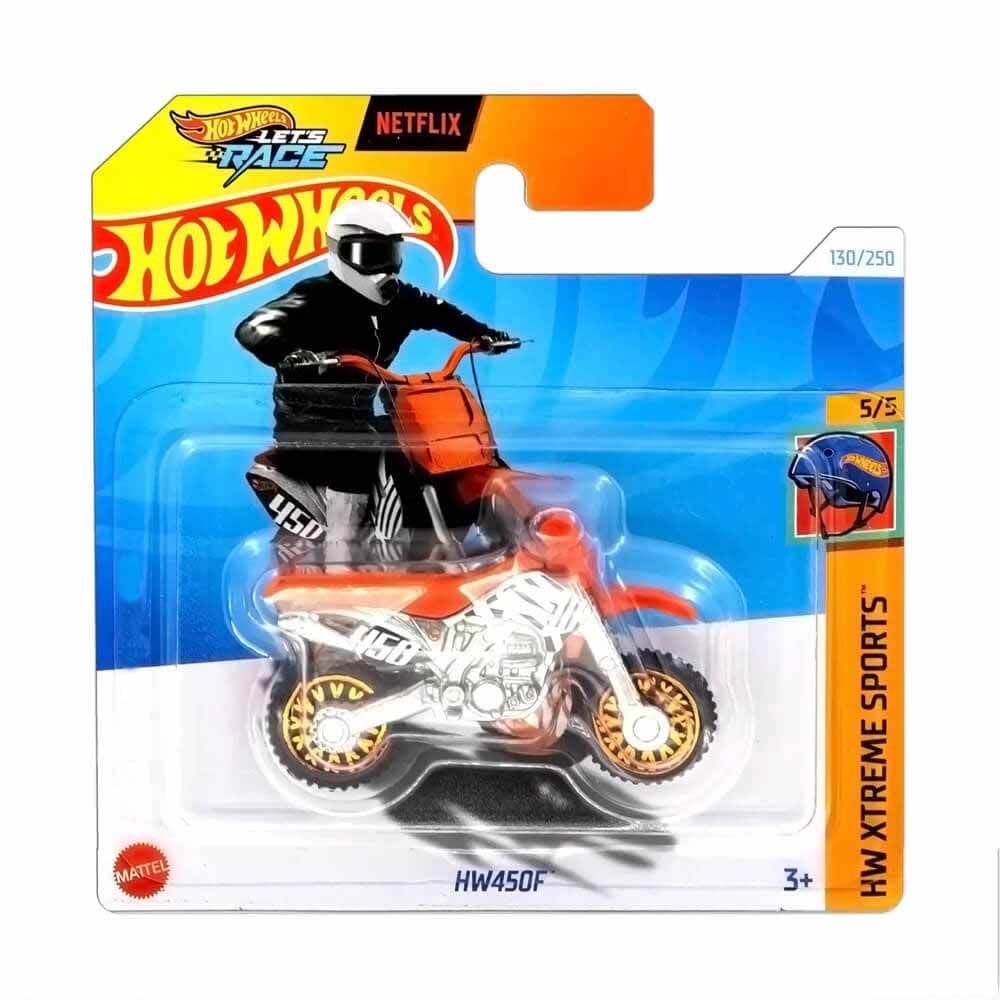 Hot Wheels HW450F Motosiklet Modeli - HW Xtreme Sports 2024 Serisi