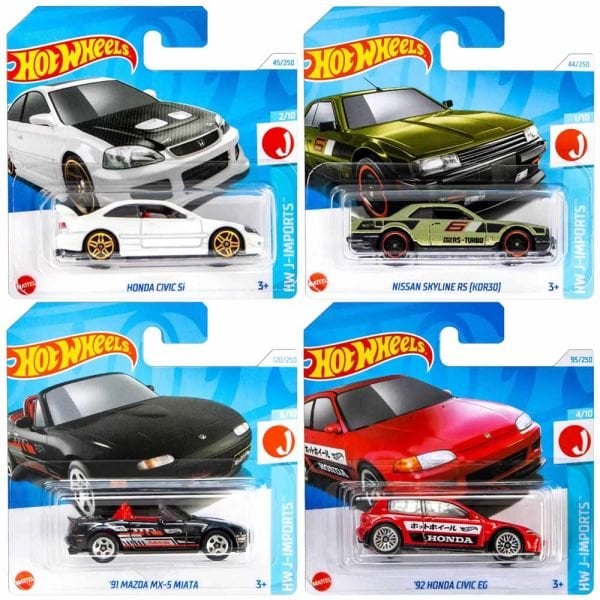 Hot Wheels 91 Mazda MX-5 Miata Modeli HW J-Imports 2024 Serisi