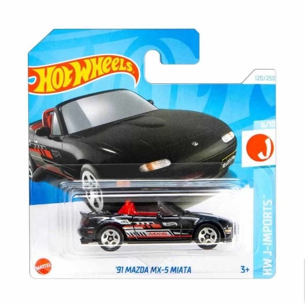 Hot Wheels 91 Mazda MX-5 Miata Modeli HW J-Imports 2024 Serisi