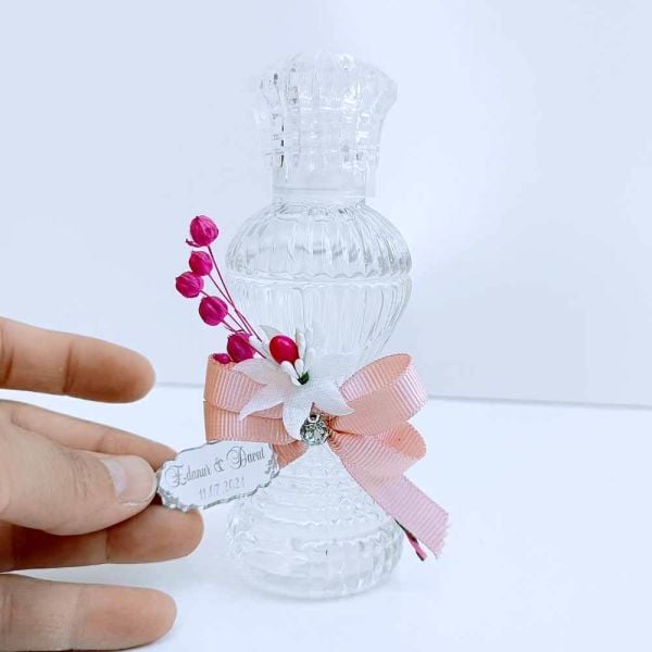 Nikah Şekeri Hediyeliği İnce Belli 100cc Plastik Kolonya Şişesi Nks-229