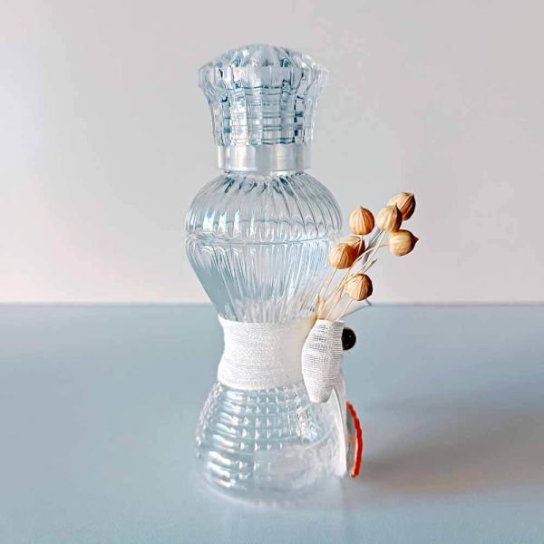Nikah Şekeri Hediyeliği İnce Belli Gala Çiçekli 100cc Plastik Kolonya Şişesi Nks-231