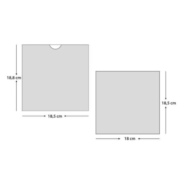 Düğün Davetiyesi Er-505124 | Karton Mühürlü Kabartma Desenli Kare Lüks Davetiye