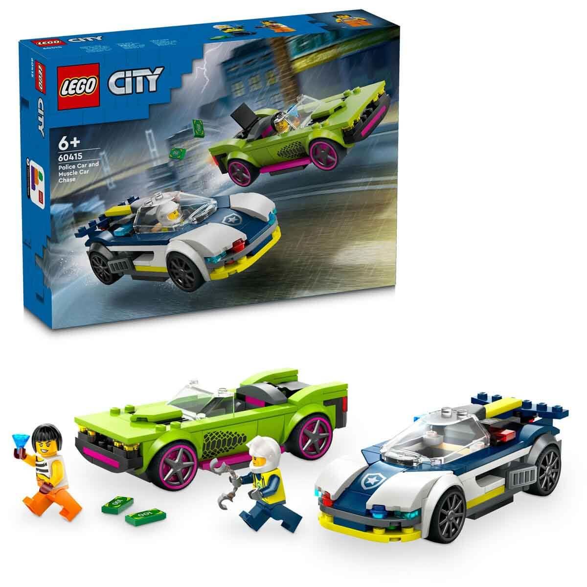 LEGO City Polis Arabası ve Spor Araba Takibi LCT-60415
