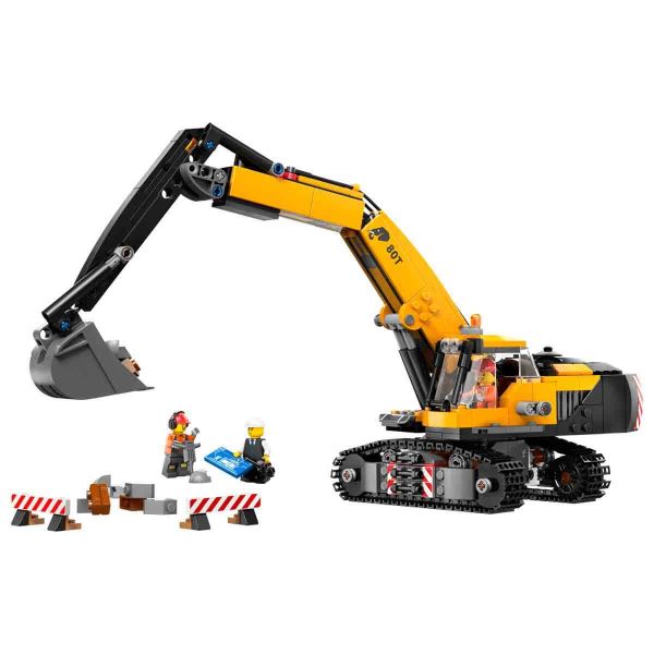 LEGO City Sarı İnşaat Ekskavatörü LCT-60420 Yapım Oyuncak
