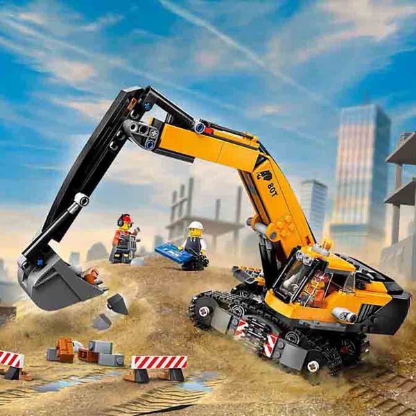 LEGO City Sarı İnşaat Ekskavatörü LCT-60420 Yapım Oyuncak