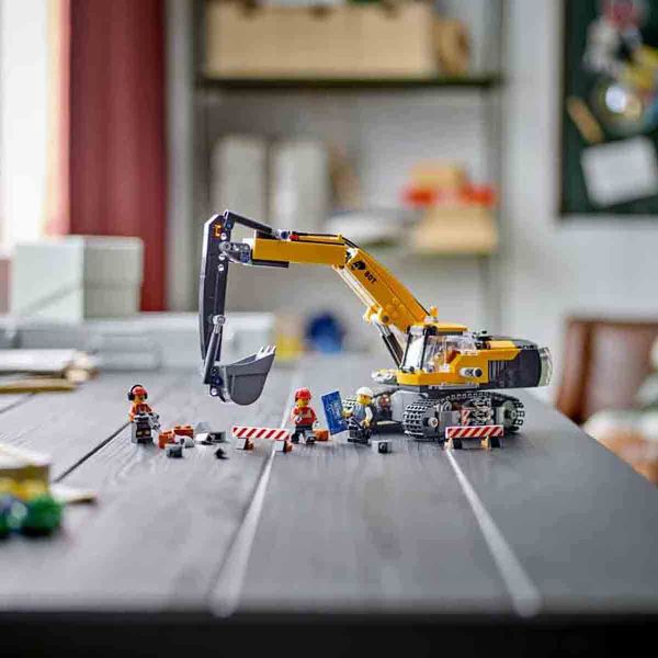 LEGO City Sarı İnşaat Ekskavatörü LCT-60420 Yapım Oyuncak