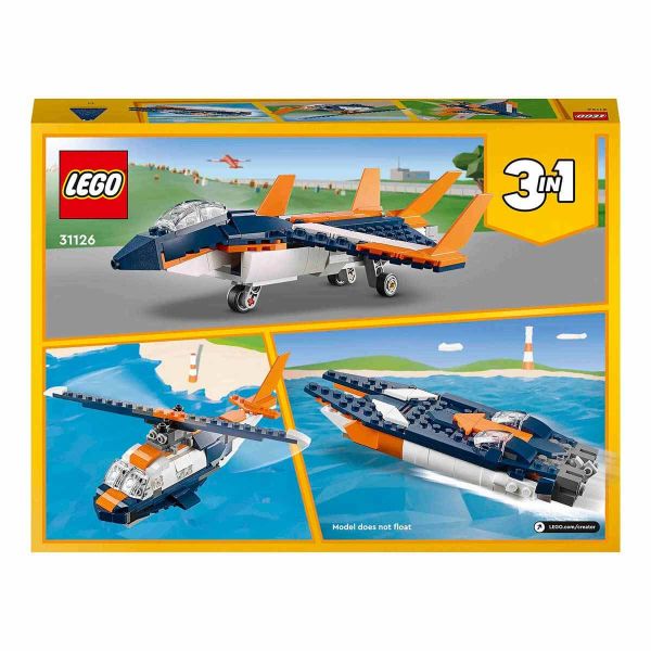 LEGO Creator 3’ü 1 Arada Süpersonik Jet LCR-31126