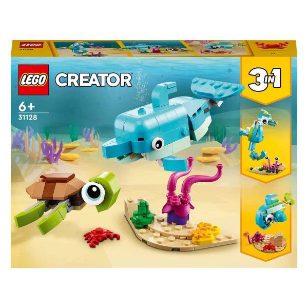 LEGO Creator 3’ü 1 Arada Deniz Atı Yunus ve Kaplumbağa LCR-31128