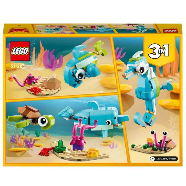 LEGO Creator 3’ü 1 Arada Deniz Atı Yunus ve Kaplumbağa LCR-31128