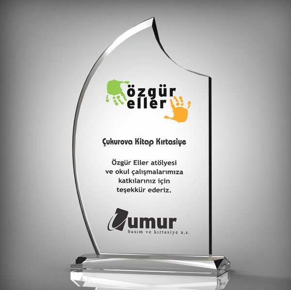 Kristal Plaket Ekt-114 | Cam Plaket Modeli - Mekece