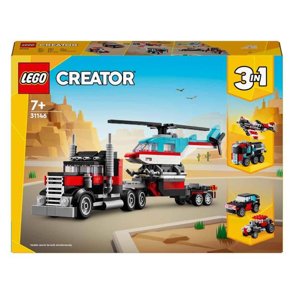 LEGO Creator Helikopterli Açık Kasa Kamyon LCR-31146