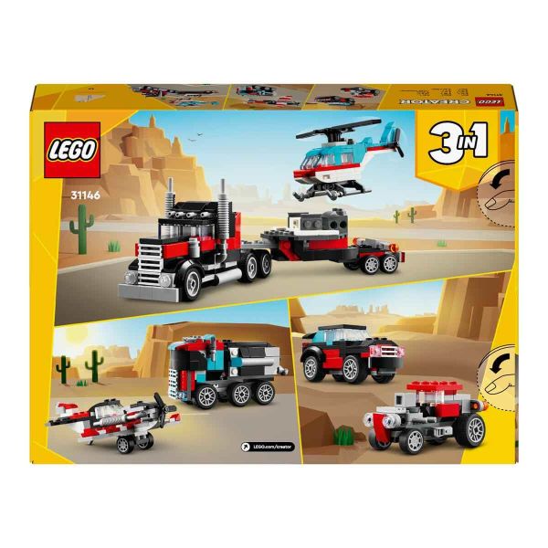 LEGO Creator Helikopterli Açık Kasa Kamyon LCR-31146