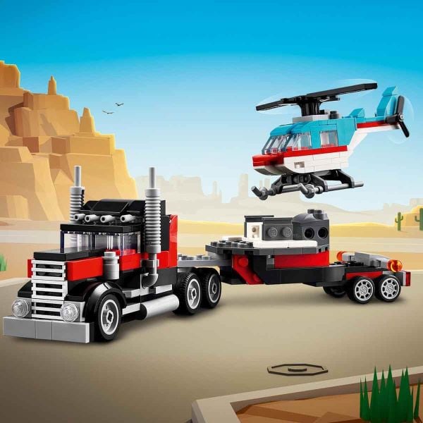 LEGO Creator Helikopterli Açık Kasa Kamyon LCR-31146