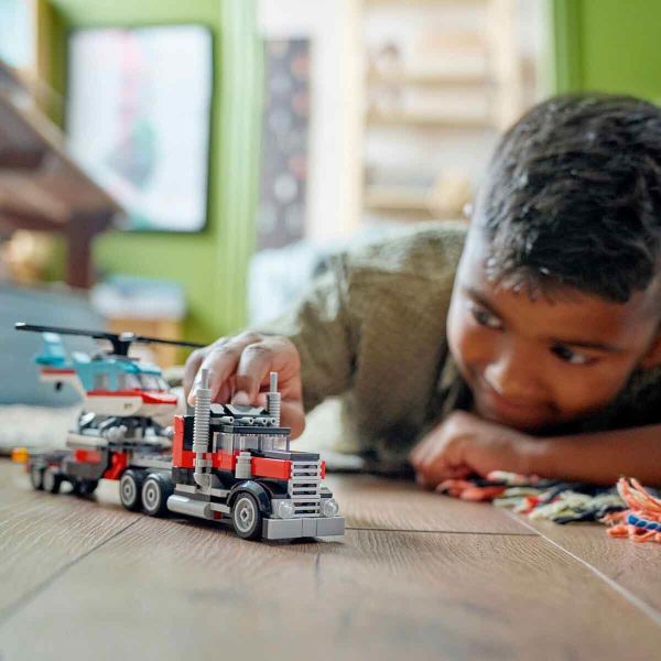 LEGO Creator Helikopterli Açık Kasa Kamyon LCR-31146