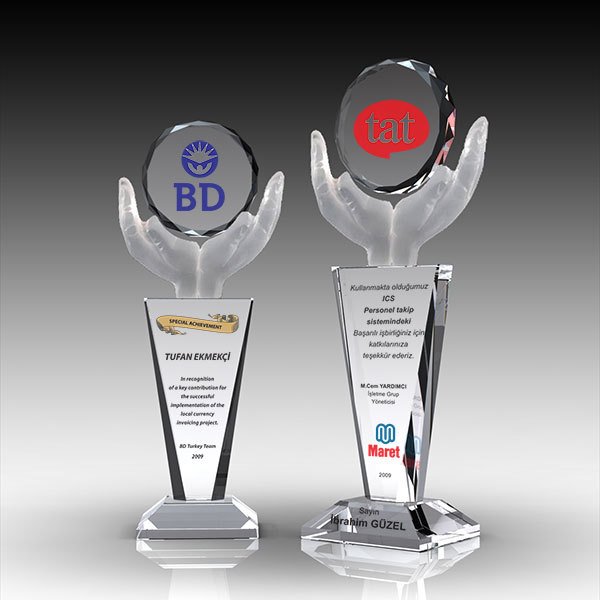 Kristal Plaket Ekt-134 | Cam Plaket Modeli - Mekece