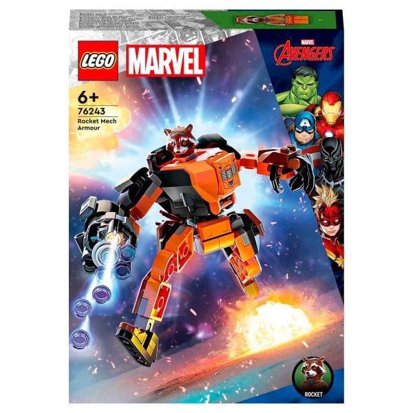 LEGO Marvel Rocket Robot Zırhı LMV-76243 Yapım Oyuncak Seti