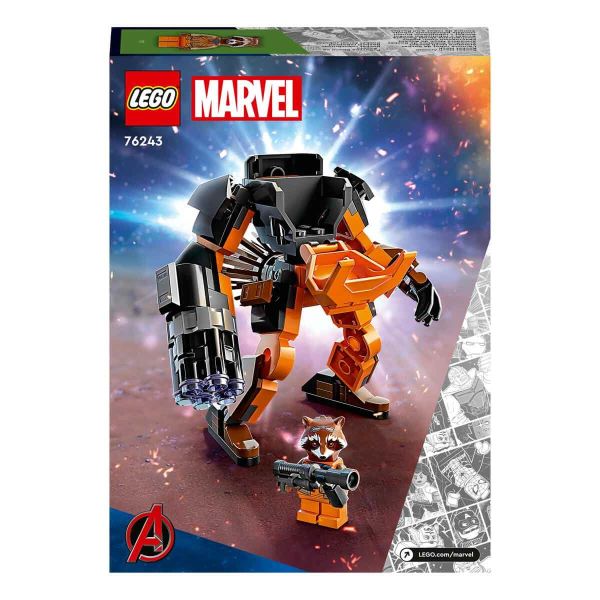 LEGO Marvel Rocket Robot Zırhı LMV-76243 Yapım Oyuncak Seti