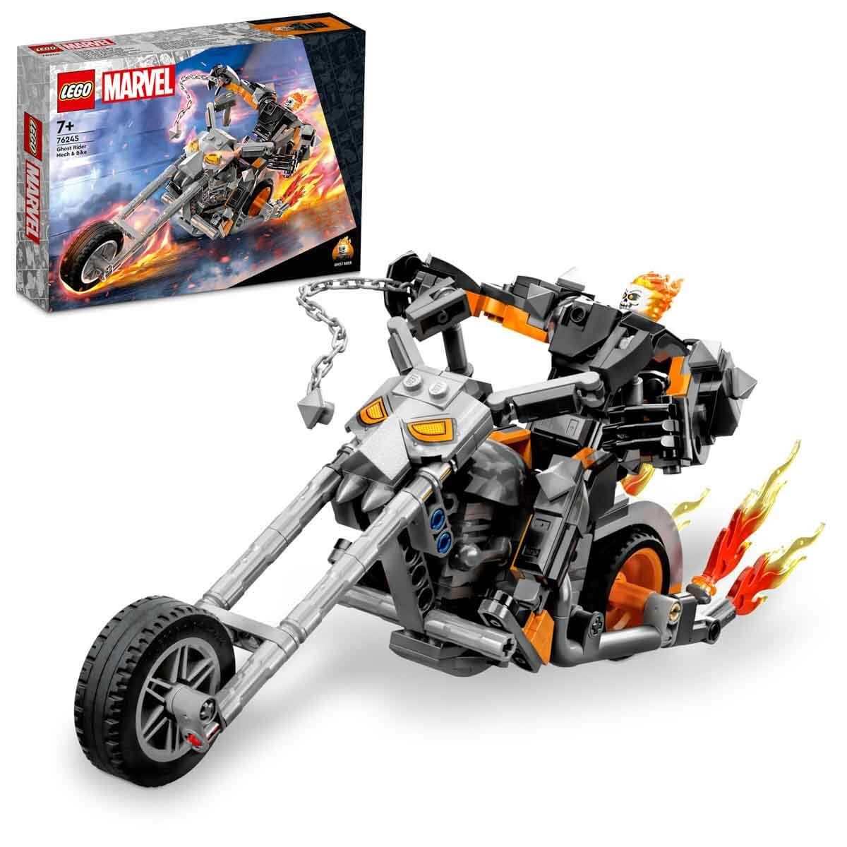 LEGO Marvel Ghost Rider Robotu ve Motosikleti LMV-76245 Yapım Oyuncak