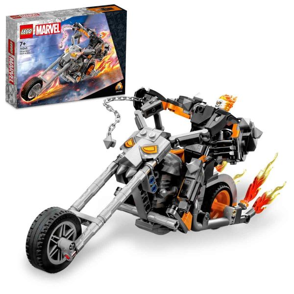 LEGO Marvel Ghost Rider Robotu ve Motosikleti LMV-76245 Yapım Oyuncak