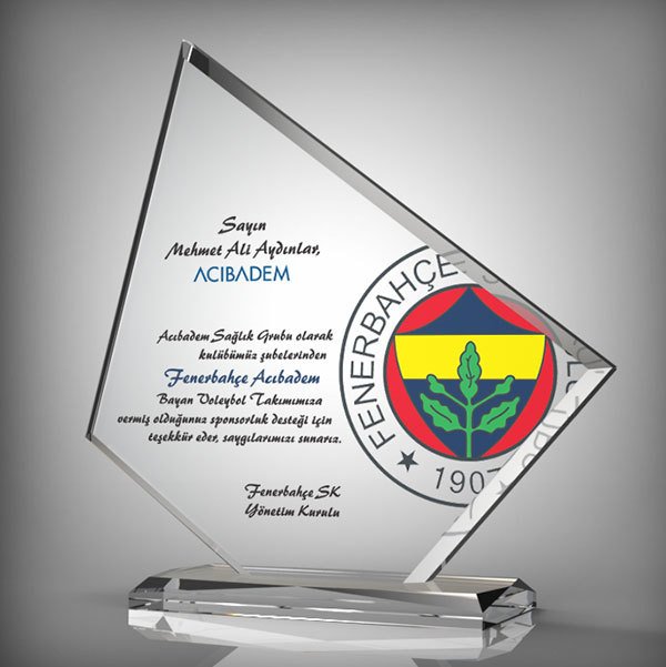 Kristal Plaket Ekt-156 | Cam Plaket Modeli - Mekece