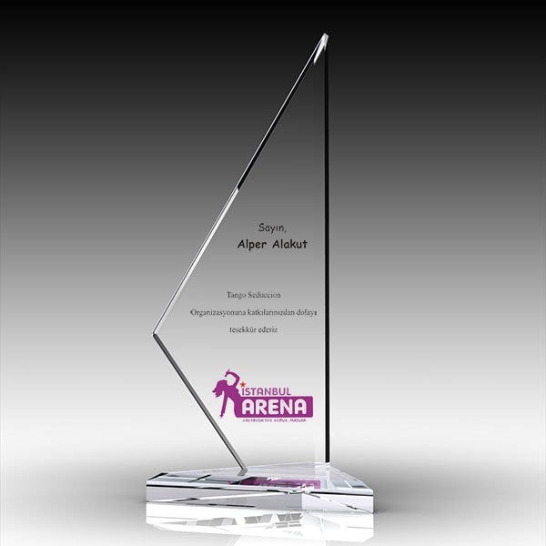 Kristal Plaket Ekt-157 | Cam Plaket Modeli - Mekece