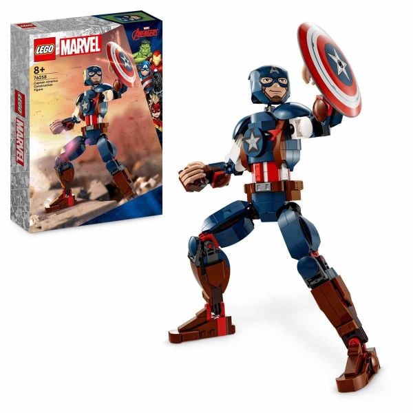 LEGO Marvel Kaptan Amerika Yapım Figürü LMV-76258 Yapım Oyuncak